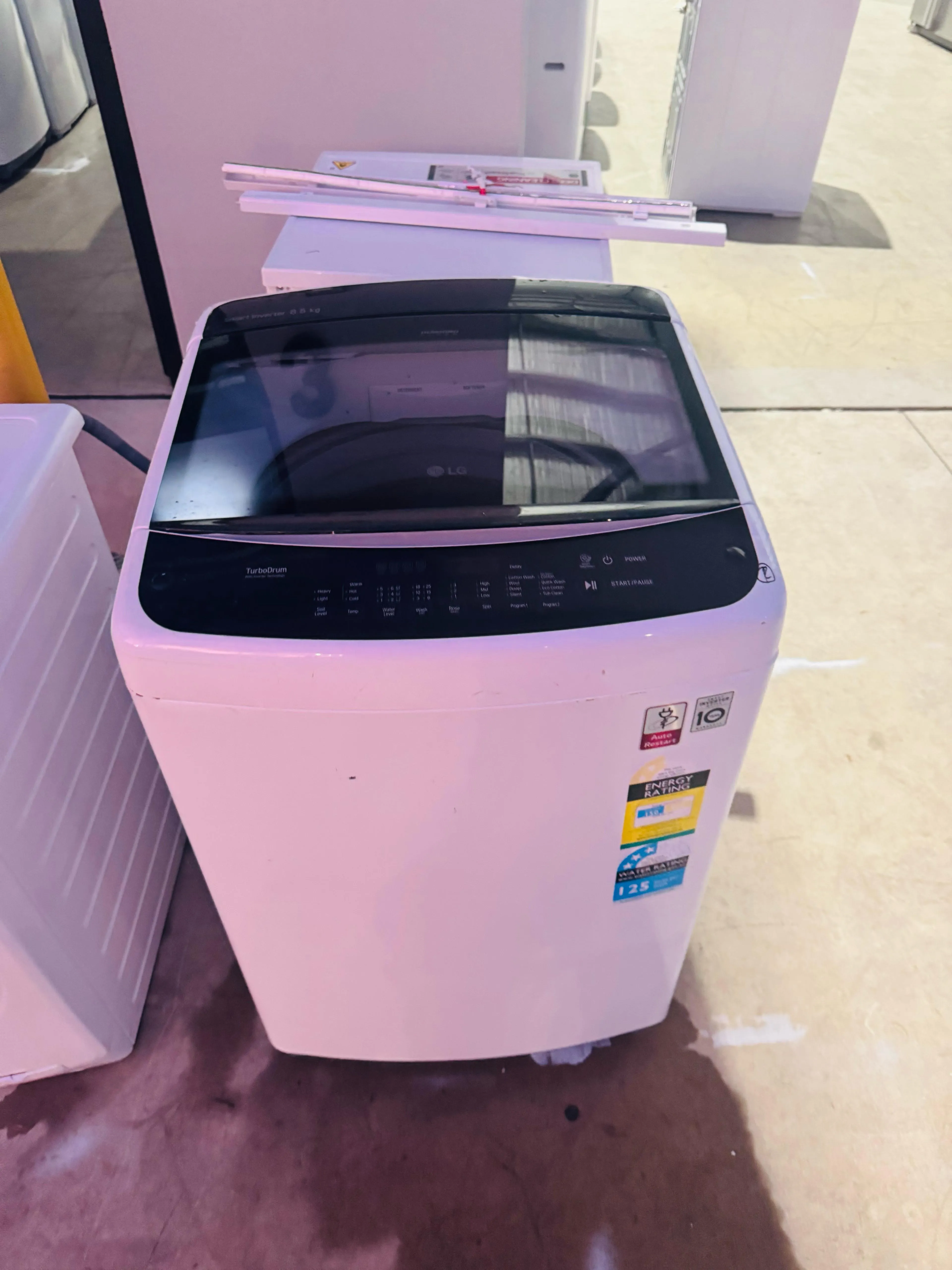 **LG 8.5 KGS TOP LOADER WASHING MACHINE** FREE DELIVERY