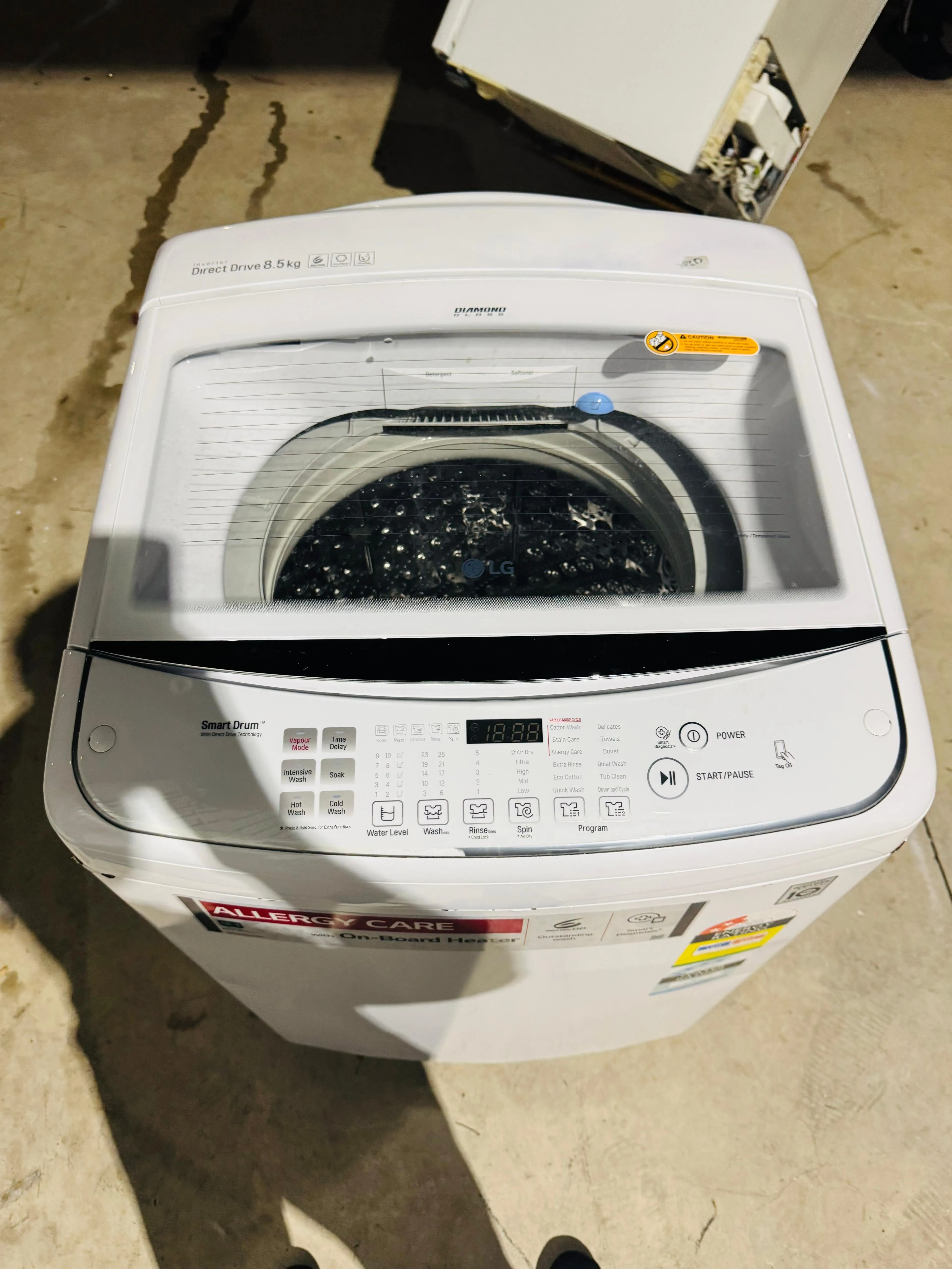 **LG 8.5 KGS TOP LOADER WASHING MACHINE**