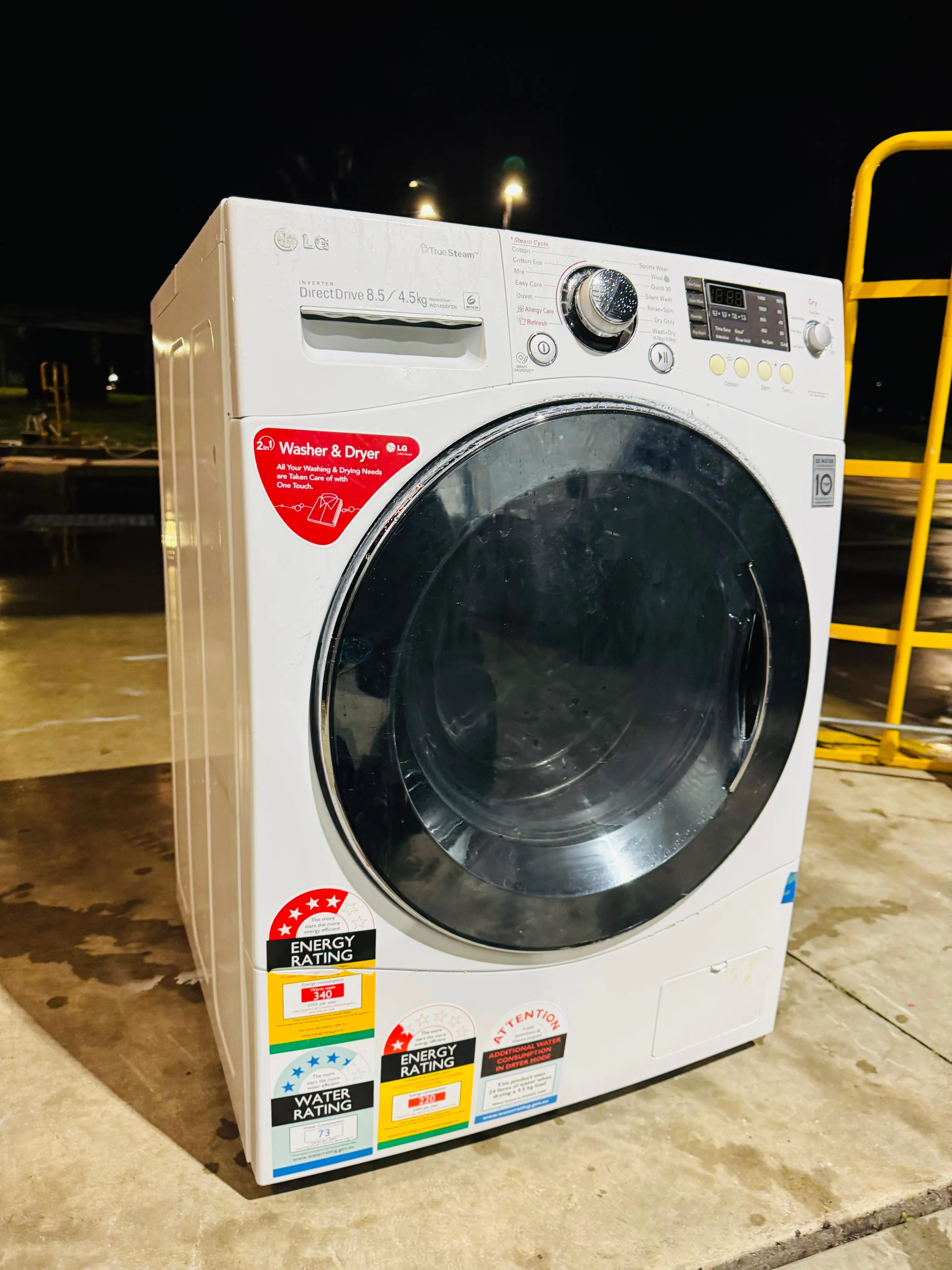 **LG 8.5KGS FRONT LOADER WASHING MACHINE**