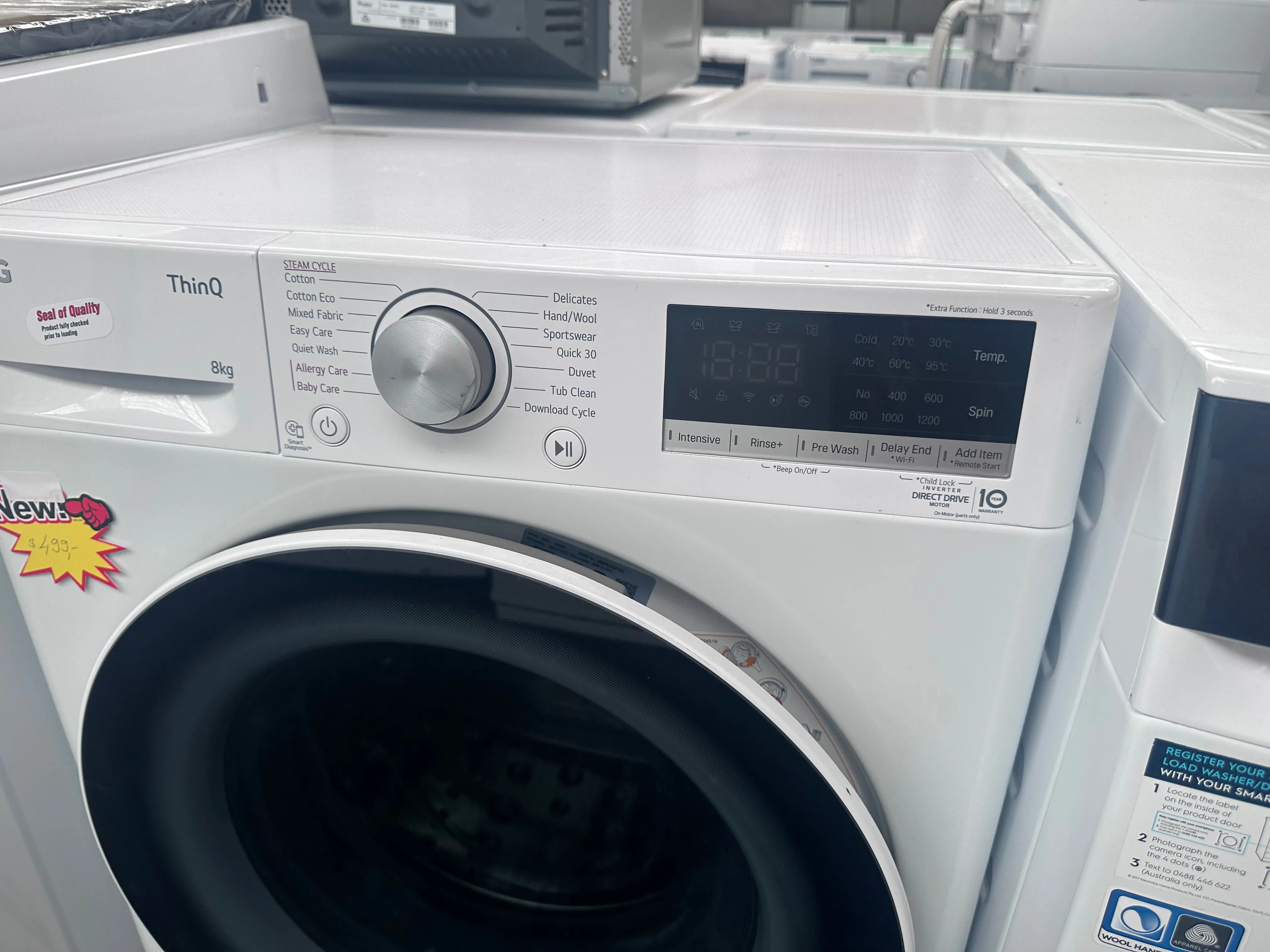 LG 8kg Front Loader [Refurbished] SLIM LINE GREAT FOR CABINET