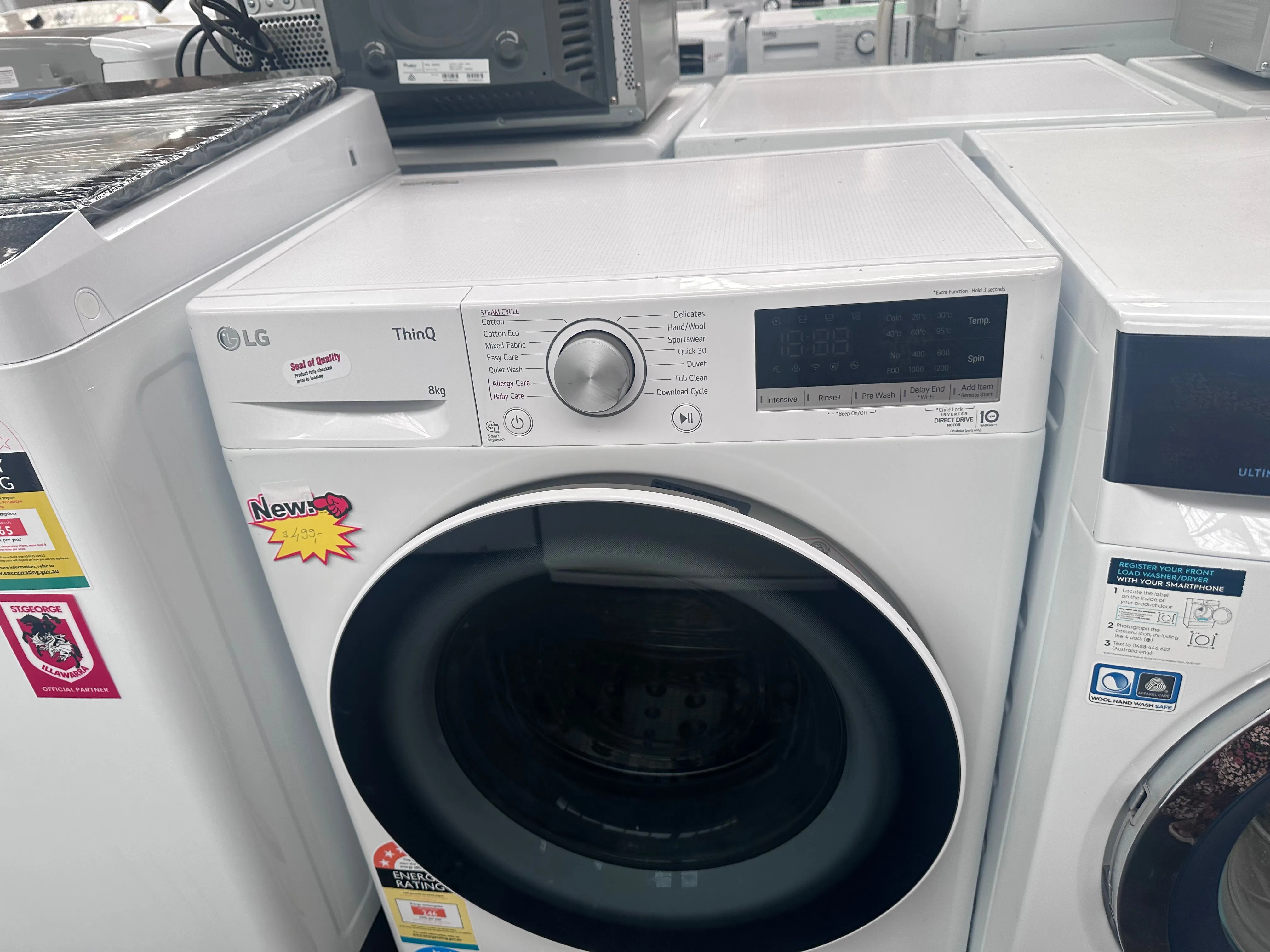 LG 8kg Front Loader [Refurbished] SLIM LINE GREAT FOR CABINET