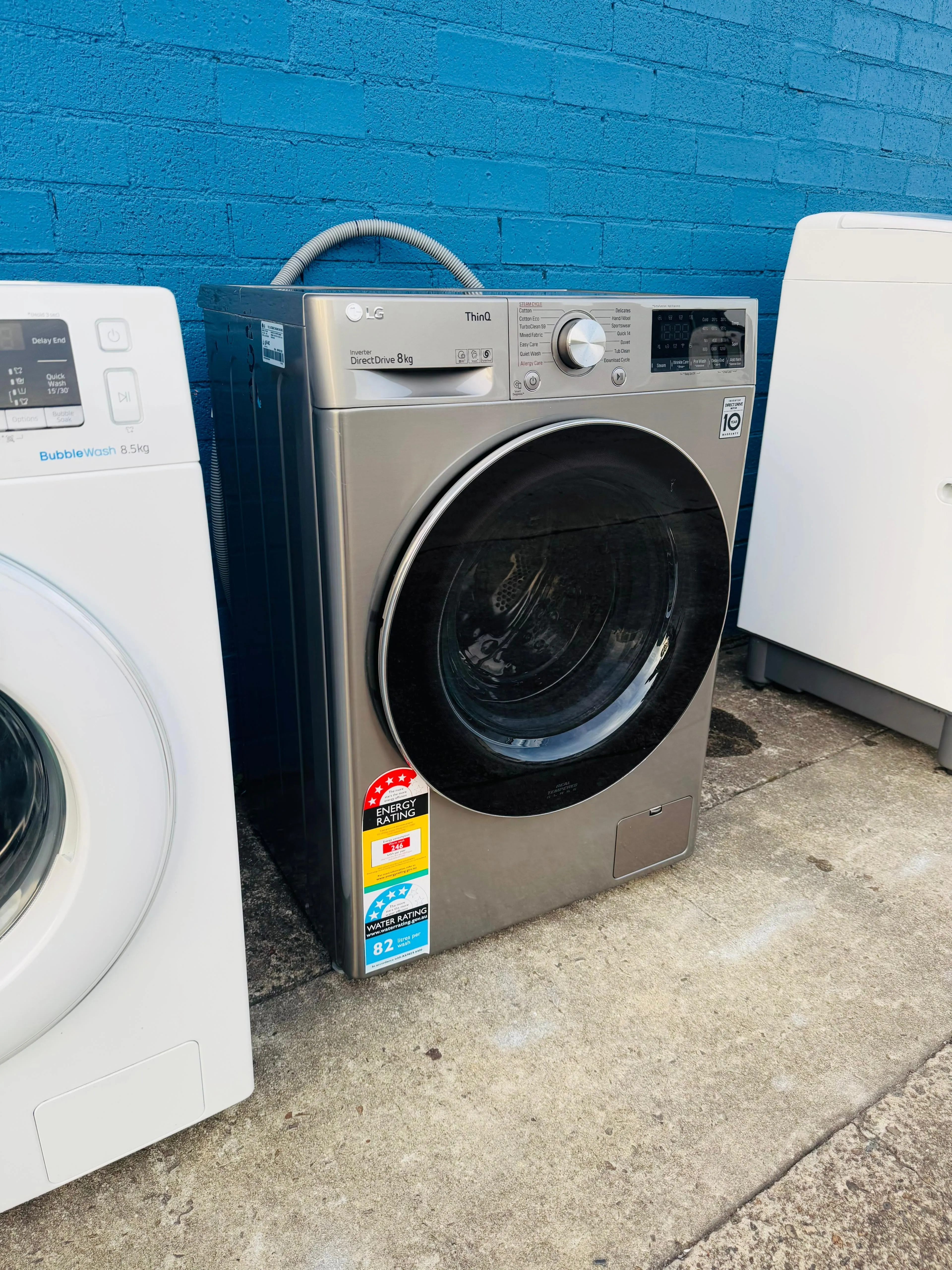 **LG 8KGS FRONT LOADER WASHING MACHINE**