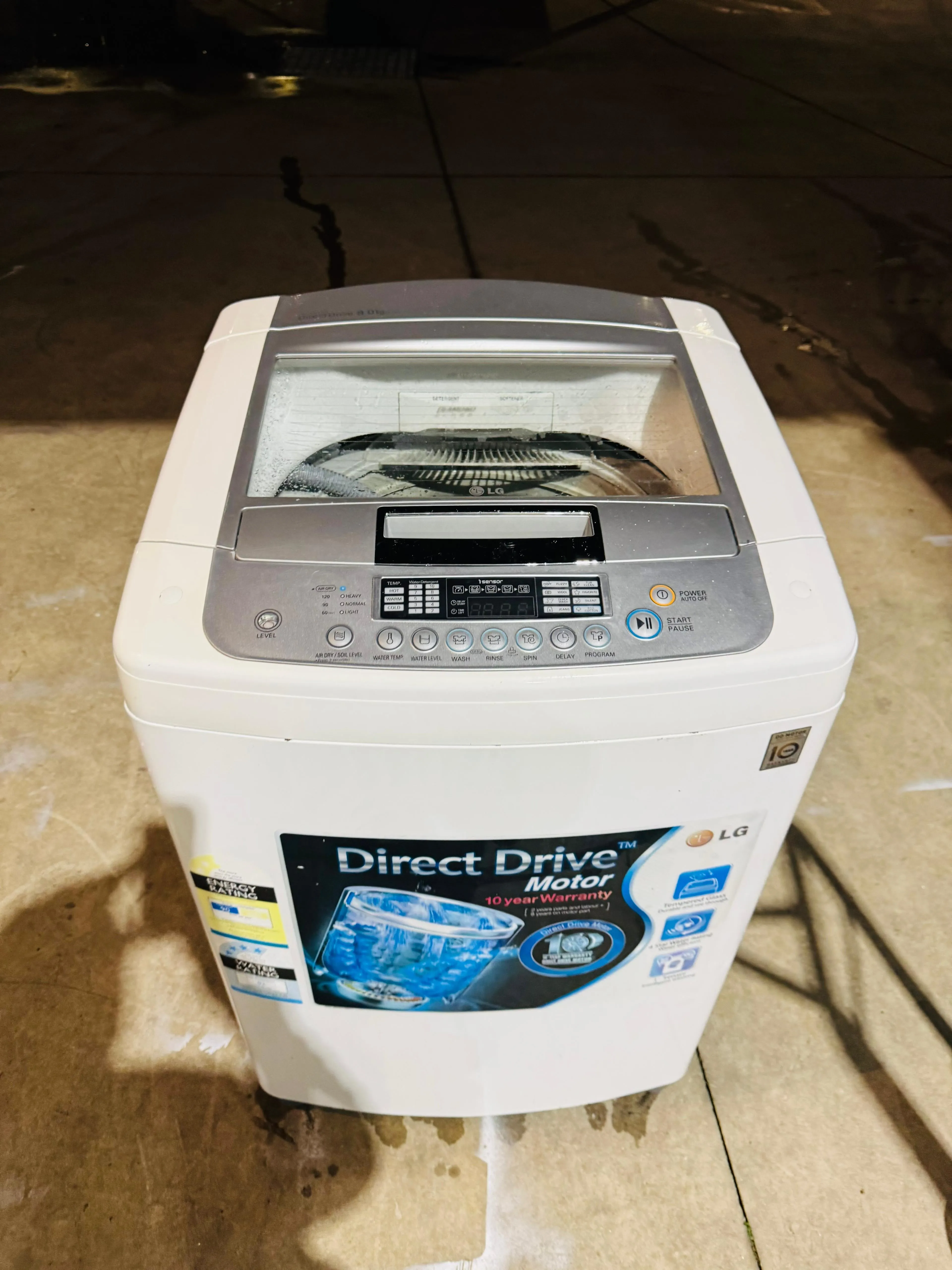 **LG 8KGS TOP LOADER WASHING MACHINE**