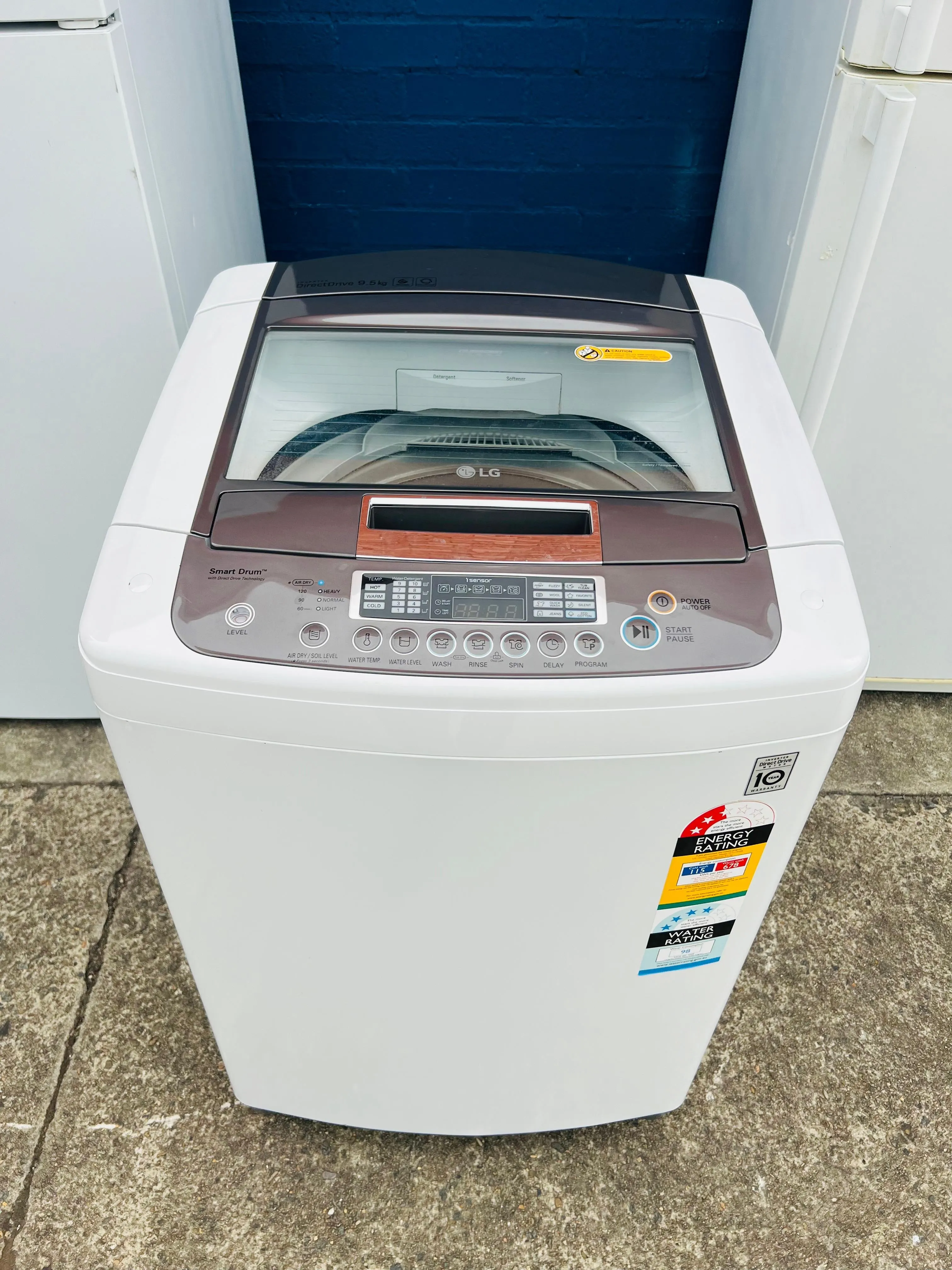 **LG 9.5 KGS TOP LOADER WASHING MACHINE**