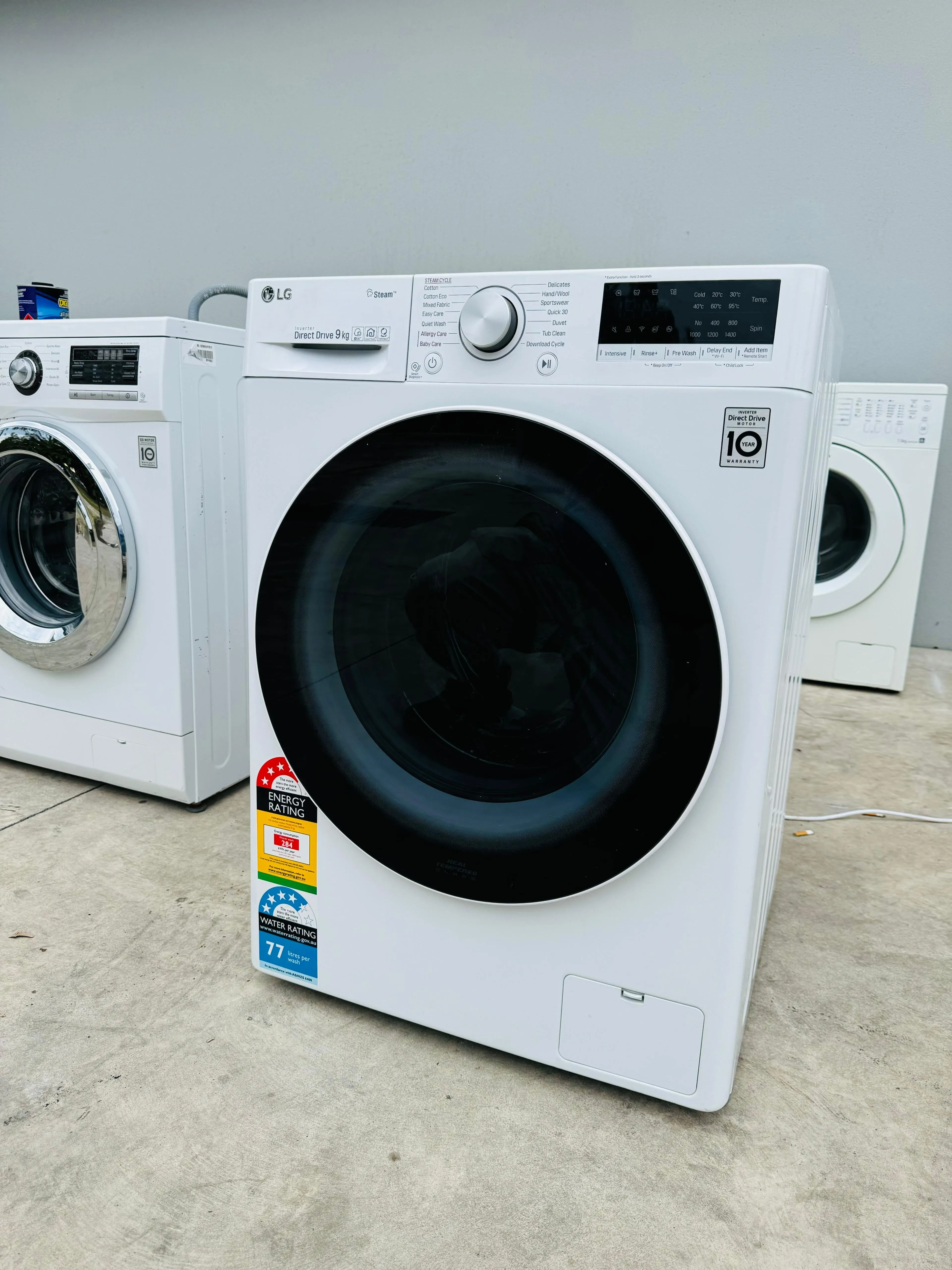 **LG 9KGS FRONT LOADER WASHING MACHINE**