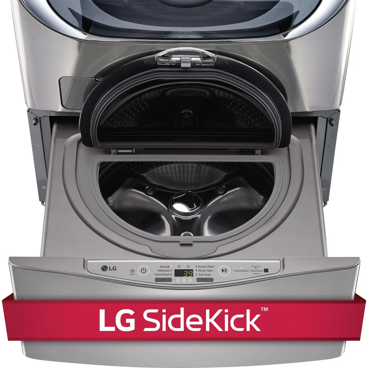 LG Appliances Graphite Steel Sidekick Pedestal Washer (1.1 Cu. Ft.) - WD200CV