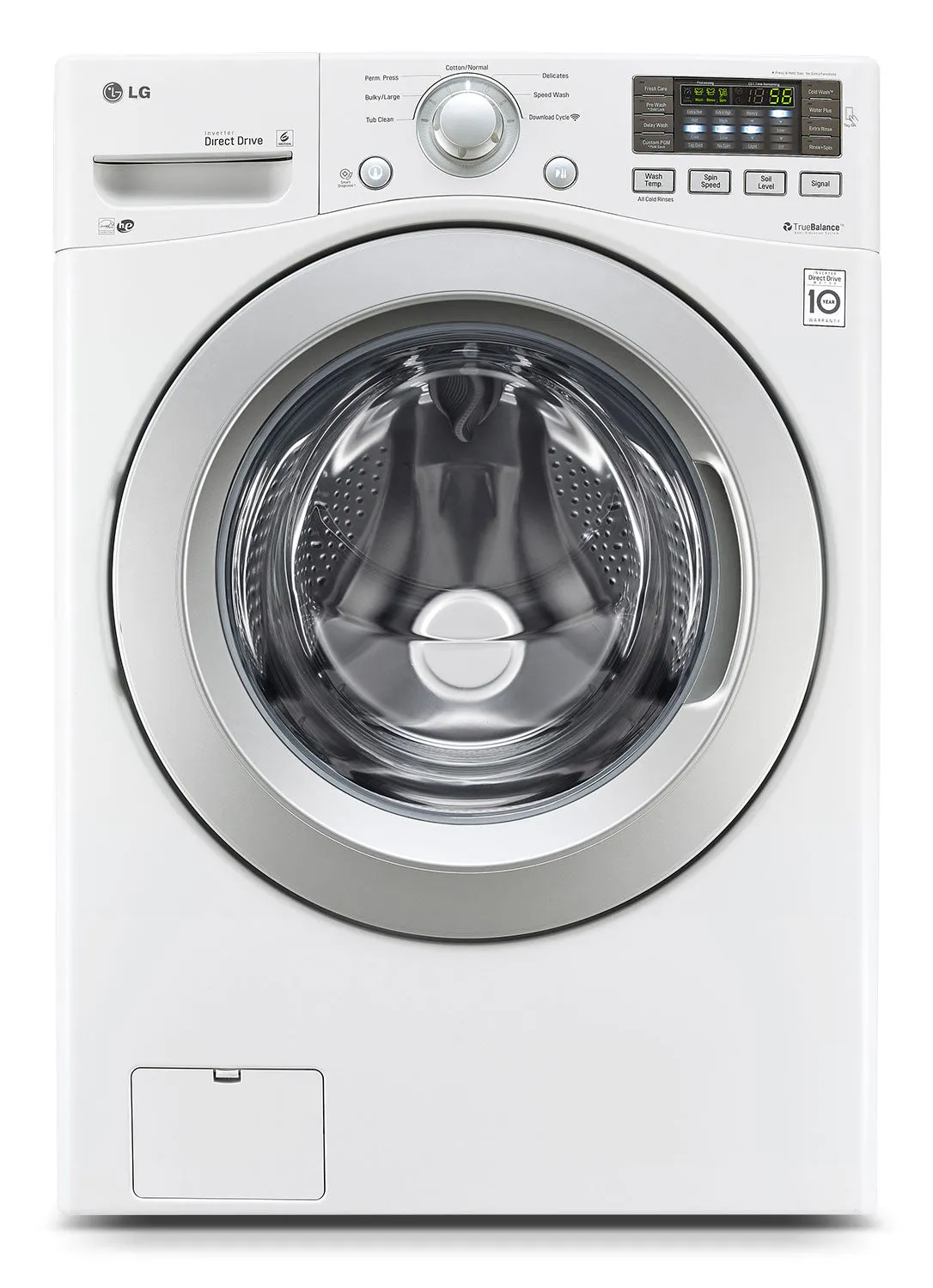 LG Appliances White Front-Load Washer (5.2 Cu. Ft. IEC) - WM3270CW