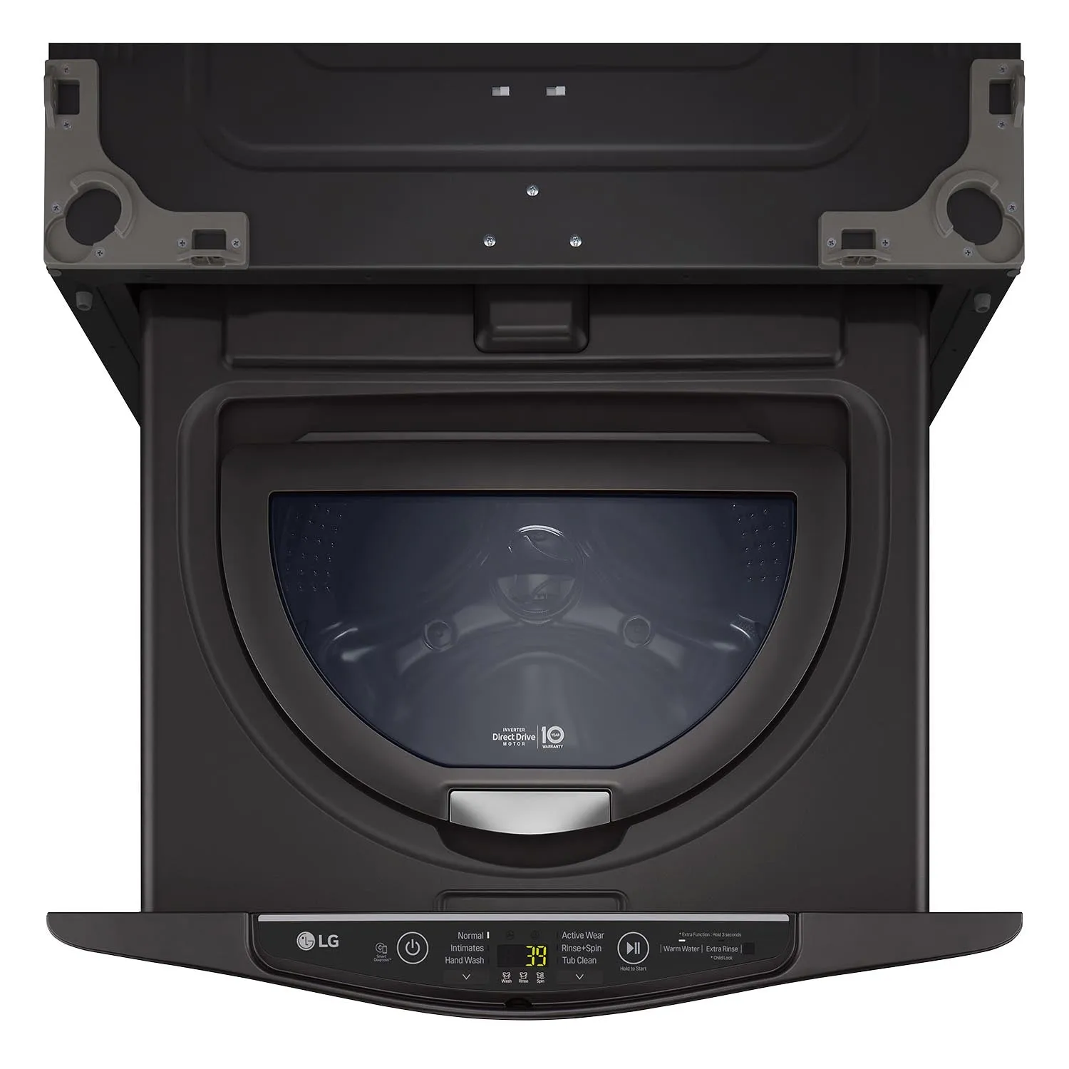 LG Black 29" SideKick Pedestal Washer (1 Cu. Ft) - WD200CB