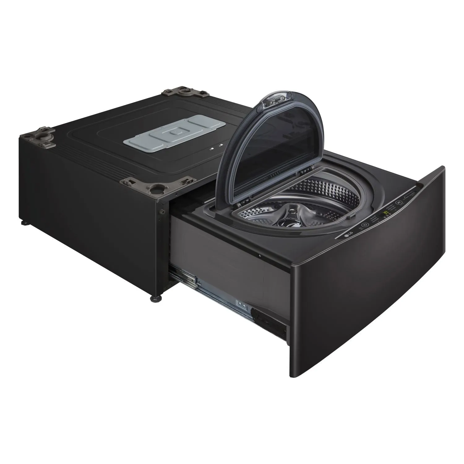 LG Black 29" SideKick Pedestal Washer (1 Cu. Ft) - WD200CB