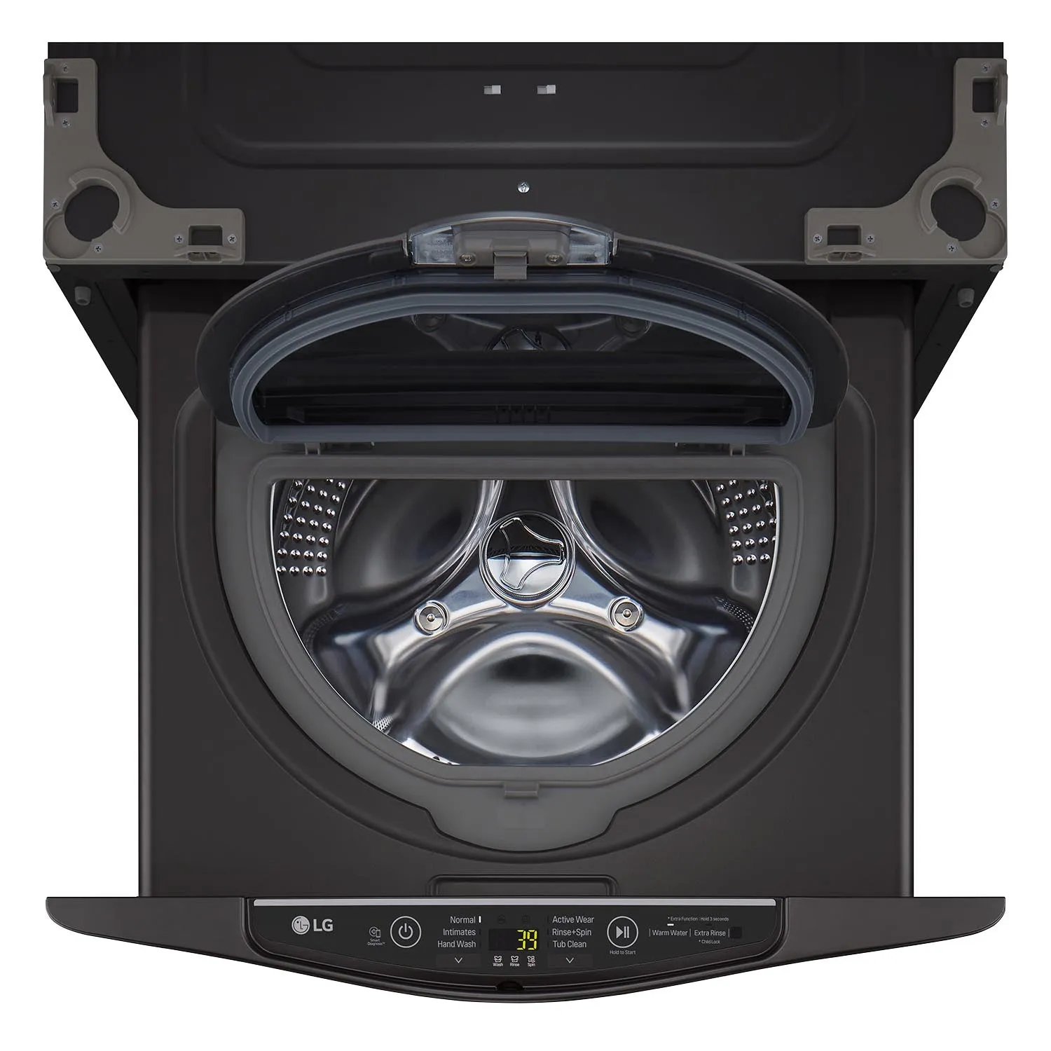 LG Black 29" SideKick Pedestal Washer (1 Cu. Ft) - WD200CB