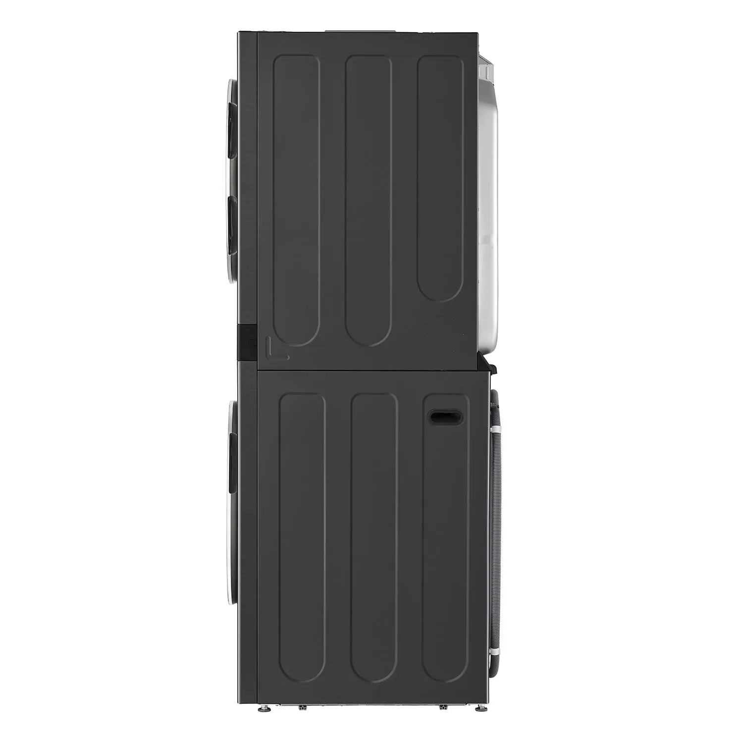 LG Black Stainless Steel Wash Tower 5.2 Cu. Ft. Front Load Washer and 7.4 Cu. Ft. Gas Dryer - WKGX201HBA