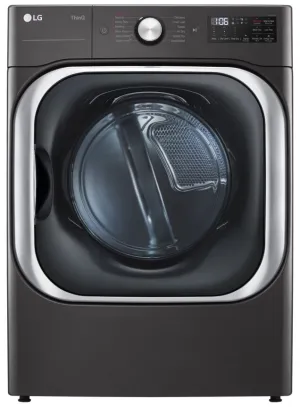 LG Black Steel Electric Front-Load Smart Wi-Fi Enabled Dryer with TurboSteam (9.0 cu. ft.) - DLEX8900B