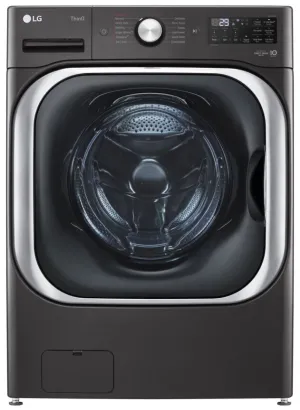 LG Black Steel Front-Load Mega Capacity Smart Wi-Fi Enabled Washer with TurboWash (6.0 cu. ft.) - WM8900HBA