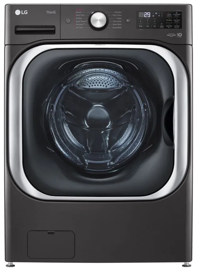 LG Black Steel Front-Load Mega Capacity Smart Wi-Fi Enabled Washer with TurboWash (6.0 cu. ft.) - WM8900HBA