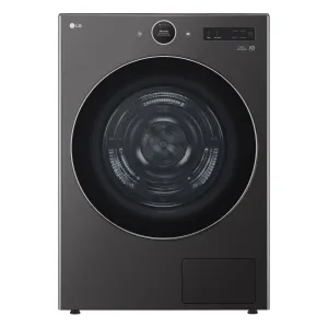 LG Black Steel Smart Front Load Dryer with Dual Inverter HeatPump Technology (7.8 Cu.ft) - DLHC6702B