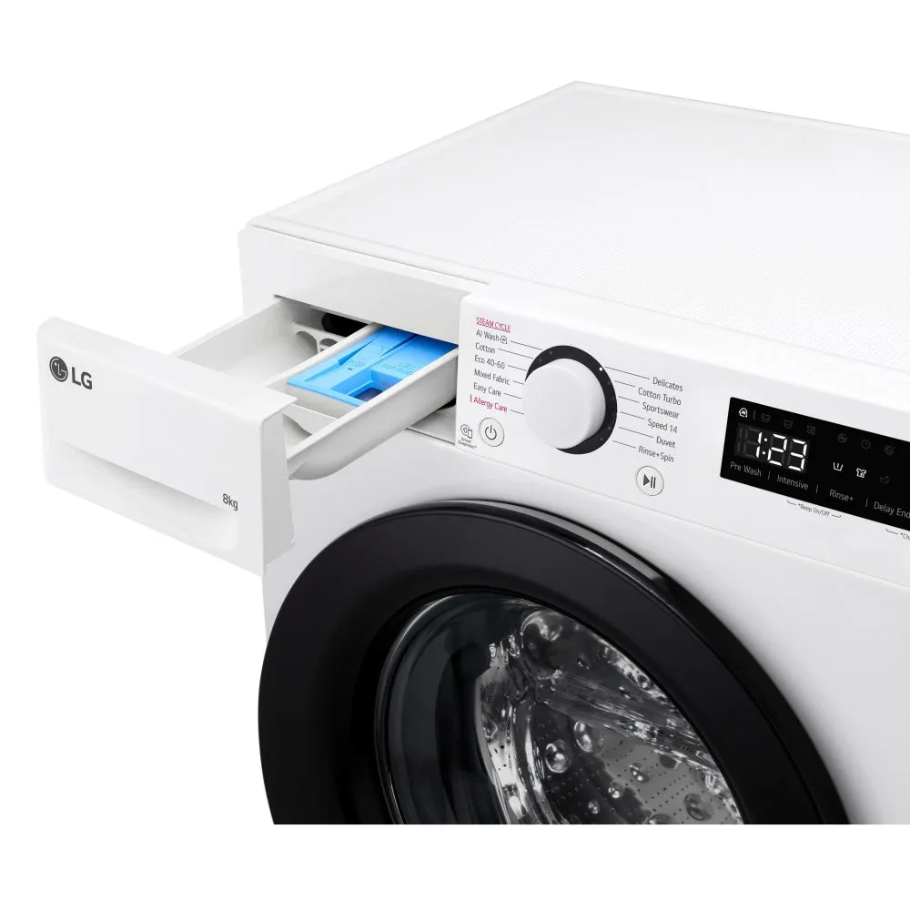 LG F2Y508WBLN1 8kg 1200 Spin Washing Machine