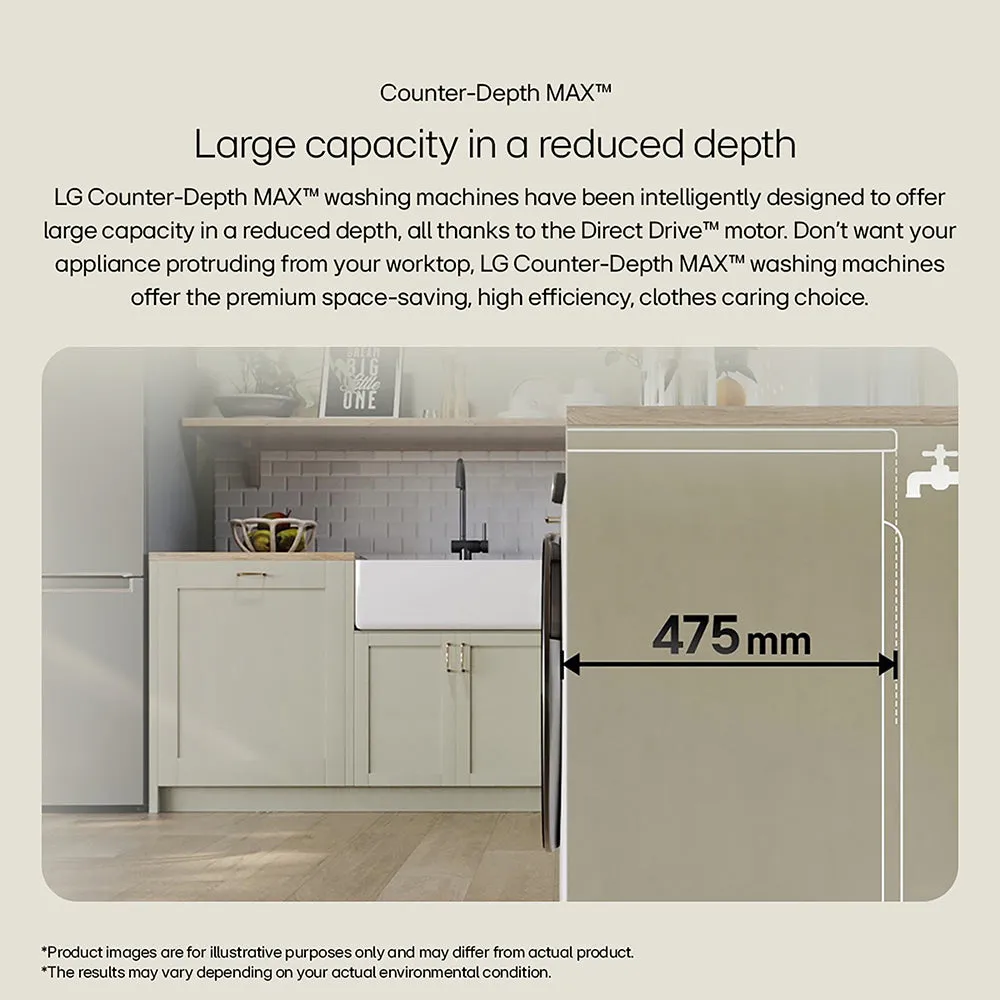 LG F2Y508WBLN1 8kg 1200 Spin Washing Machine