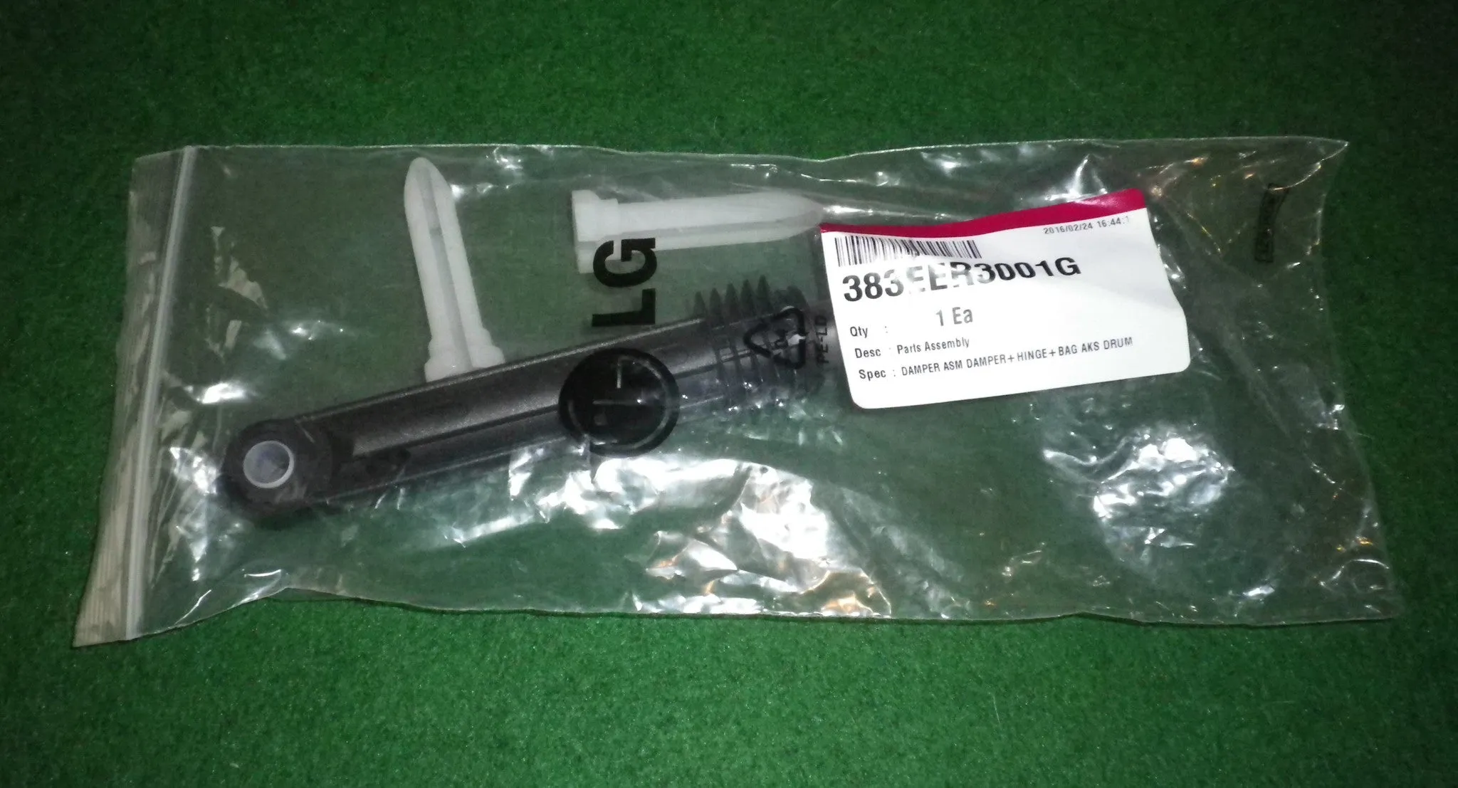 LG Front Load Washer Suspension Damper Strut with Pins - Part # 383EER3001G
