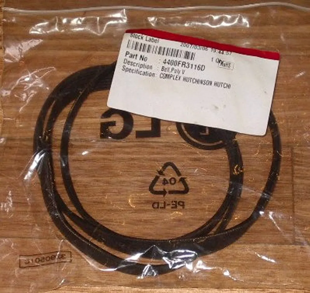 LG Front Loader Main Drive Belt - Part # 4400FR3116D