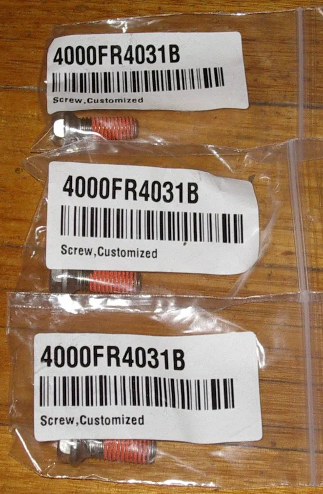LG Front Loader Stainless Steel Spider Mounting Bolts (Pkt 3) - Part # LGF047