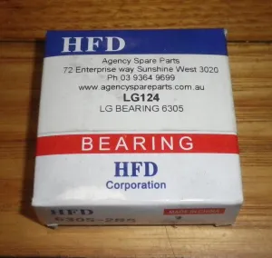 LG Front Loading Washer Dryer Outer Drum Bearing 6305-2RS - Part # LG124