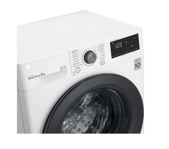 LG FV1208S5W 8kg, AI DD Front Load Washing Machine