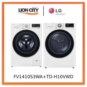 LG FV1410S3WA 10kgKG, Front Load Washer   LG TD-H10VWD 10KG, Dual Inverter Heat Pump dryer