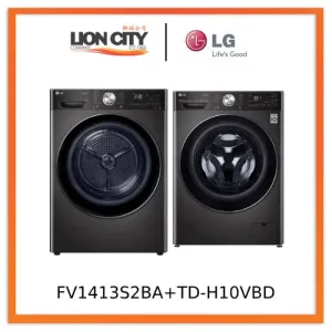 LG FV1413S2BA 13kg, AI Direct Drive Front Load Washing Machine   LG TD-H10VBD 10KG dryer