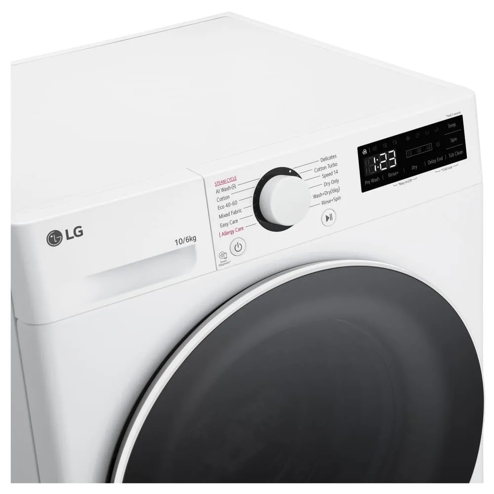 LG FWY606WWLN1 10kg/6kg Washer Dryer
