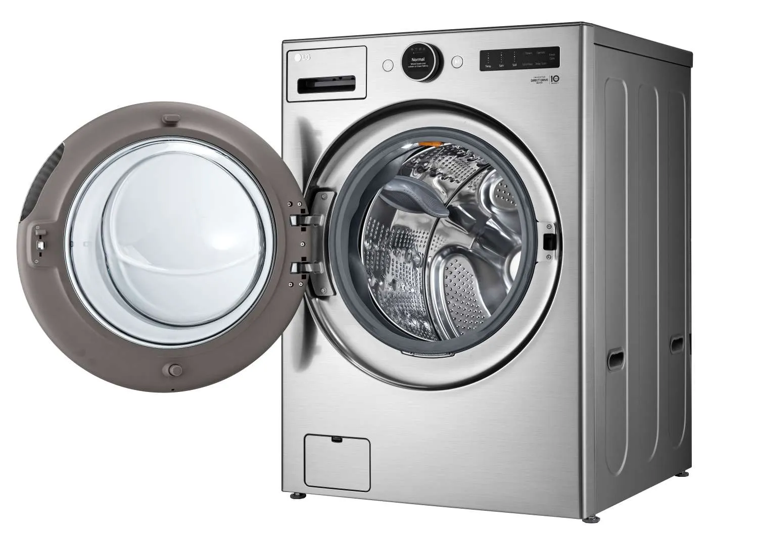 LG Graphite Steel 5.2 cu. ft. Front Load Washer with AI DD and LCD Knob - WM5500HVA