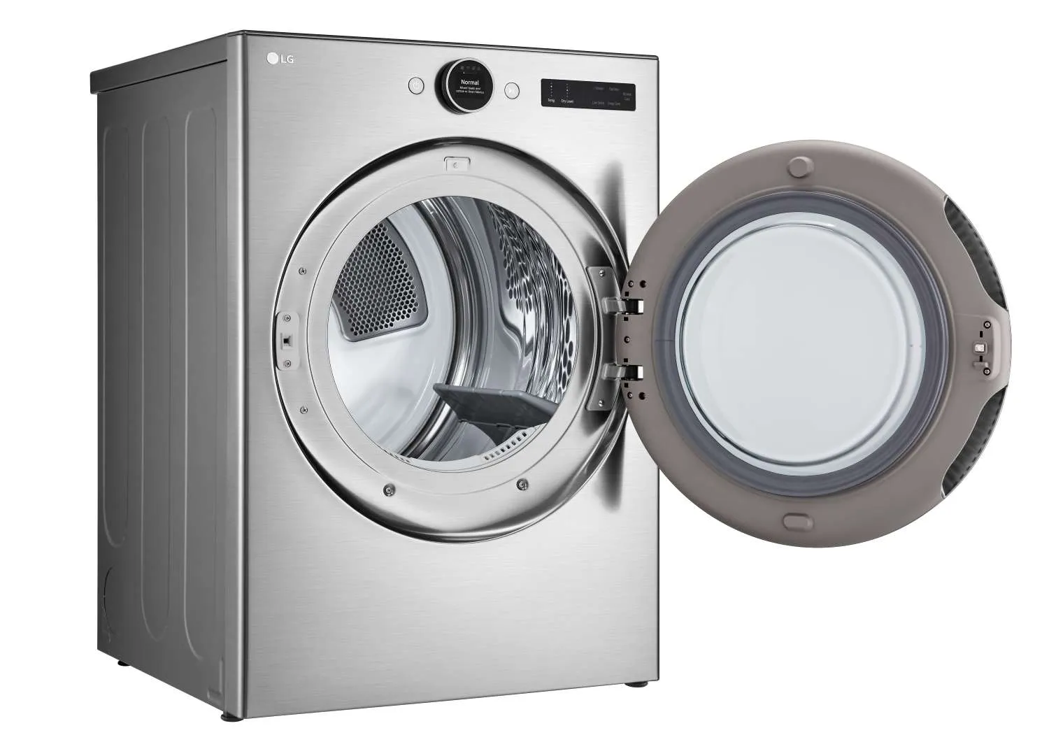 LG Graphite Steel 7.4 cu. ft. Ultra Large Capacity Smart Front Load Gas Dryer with Built-In Intelligence & TurboSteam - DLGX5501V