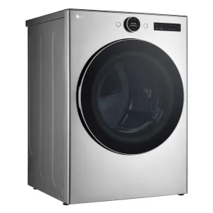 LG Graphite Steel 7.4 cu. ft. Ultra Large Capacity Smart Front Load Gas Dryer with Built-In Intelligence & TurboSteam - DLGX5501V