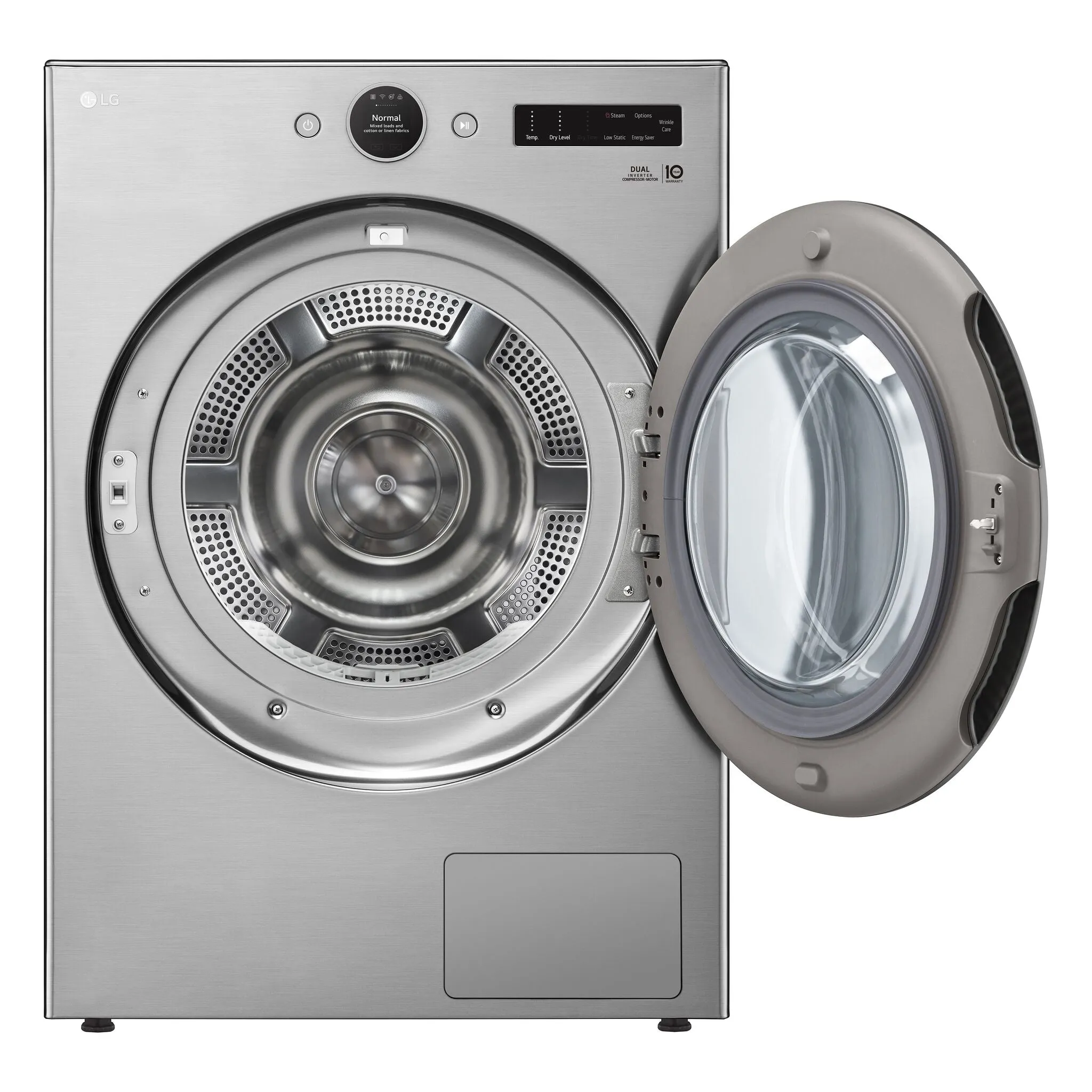 LG Graphite Steel Smart Front Load Dryer with Dual Inverter HeatPump Technology (7.8 Cu.ft) - DLHC5502V