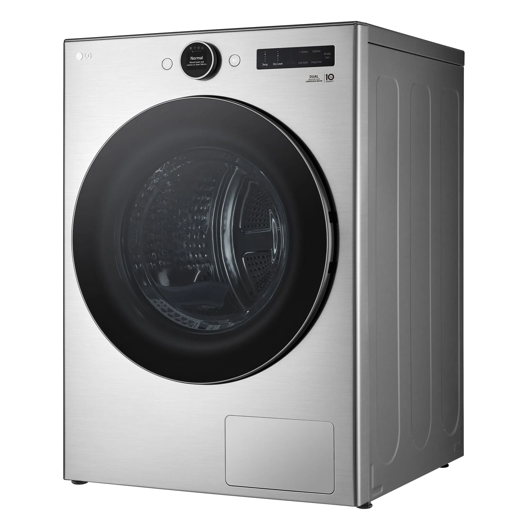 LG Graphite Steel Smart Front Load Dryer with Dual Inverter HeatPump Technology (7.8 Cu.ft) - DLHC5502V