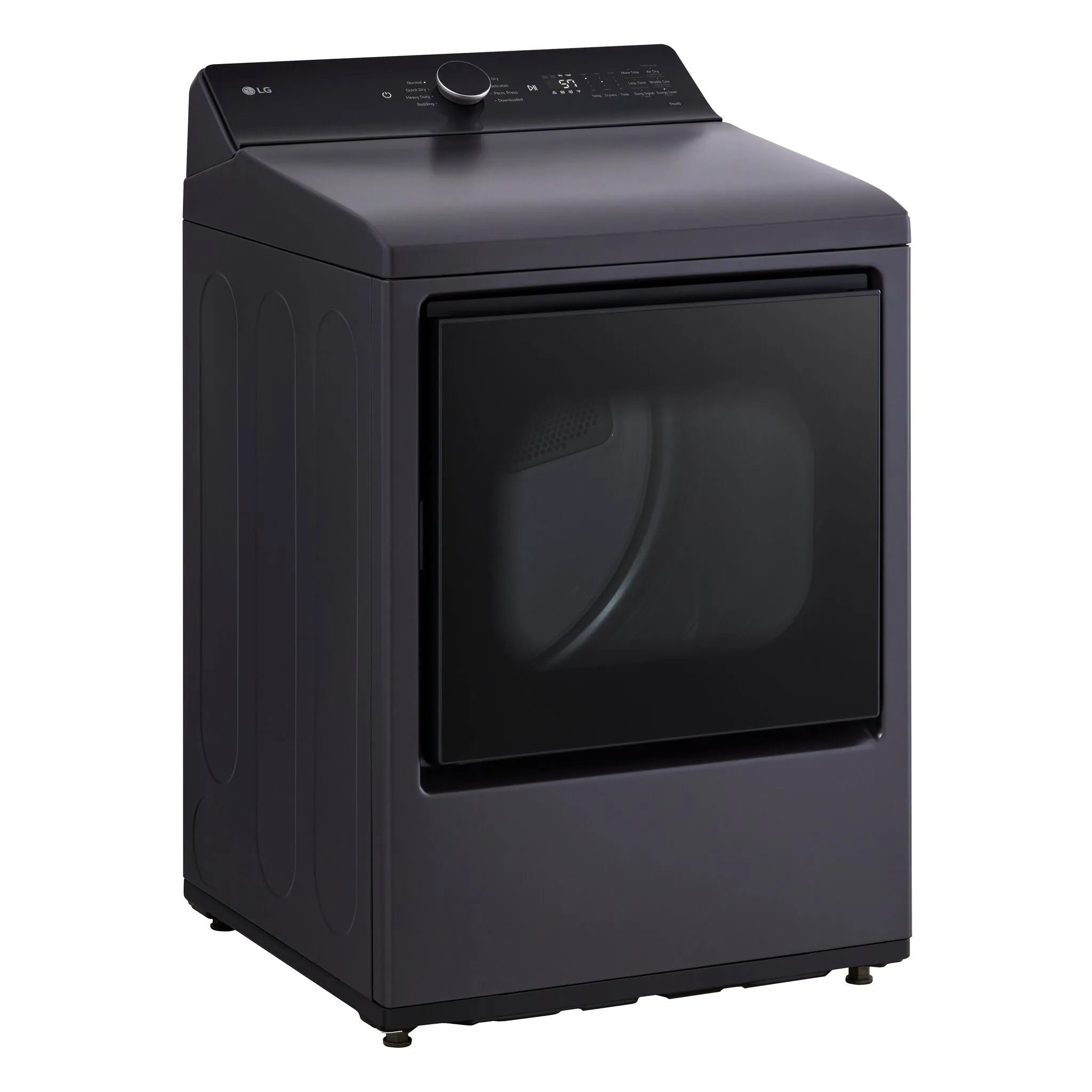 LG Matte Black Electric Dryer with EasyLoad Door (7.3 cu.ft) - DLE8400BE