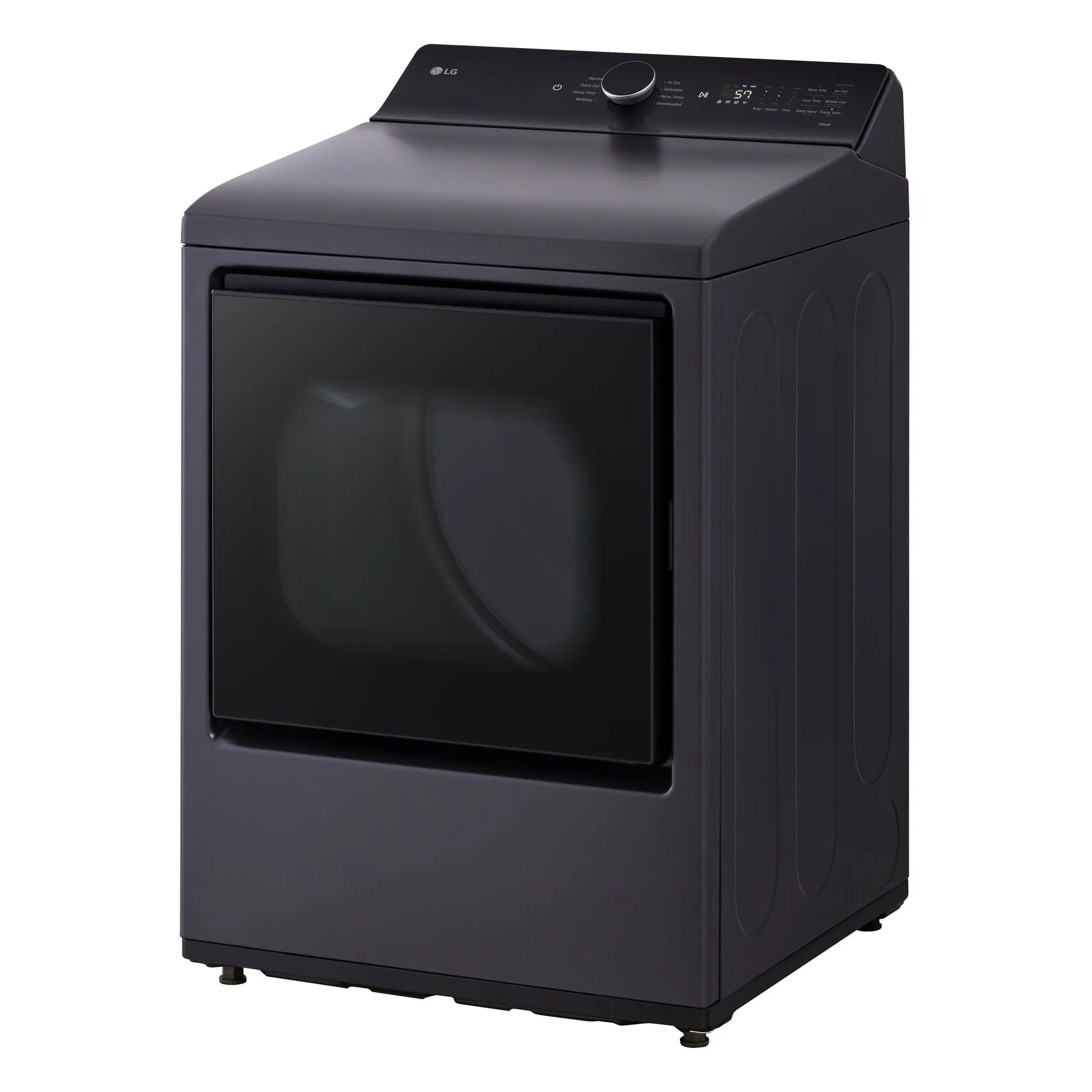 LG Matte Black Electric Dryer with EasyLoad Door (7.3 cu.ft) - DLE8400BE