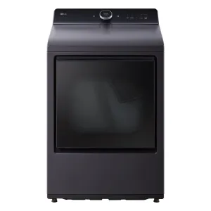 LG Matte Black Electric Dryer with EasyLoad Door (7.3 Cu.ft) - DLEX8600BE