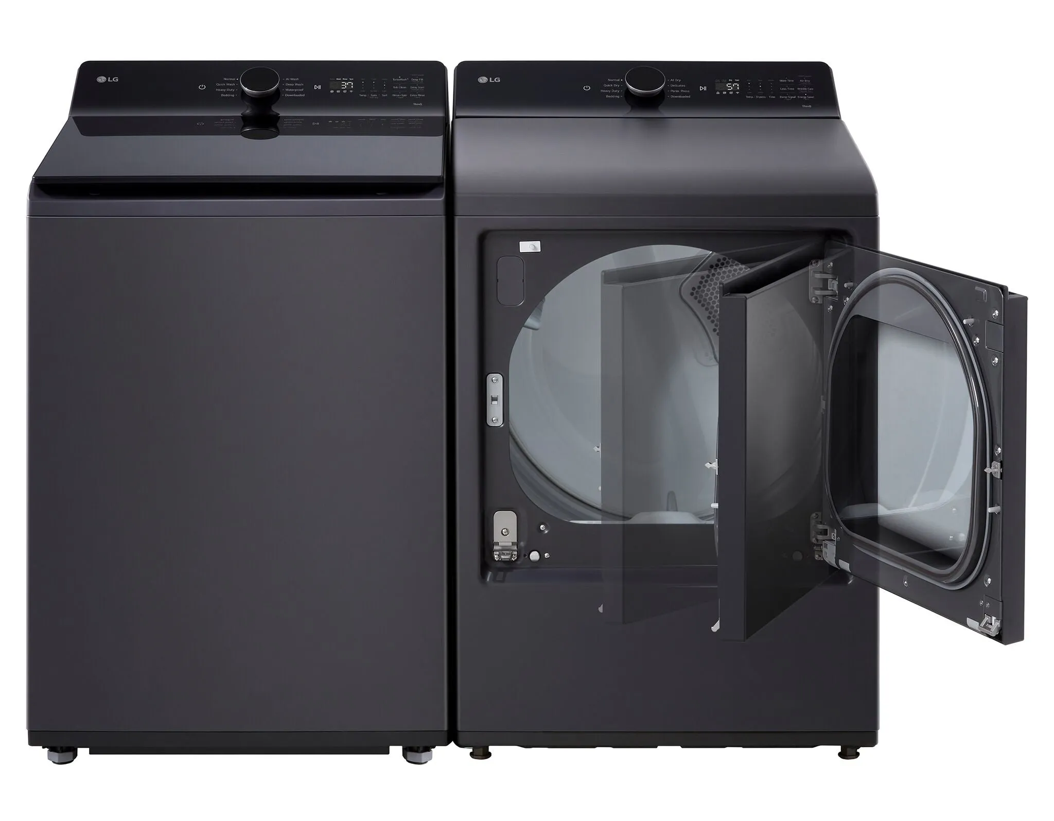 LG Matte Black Top Load Washer with 4-Way Agitator (6.1 cu. ft.) - WT8405CB