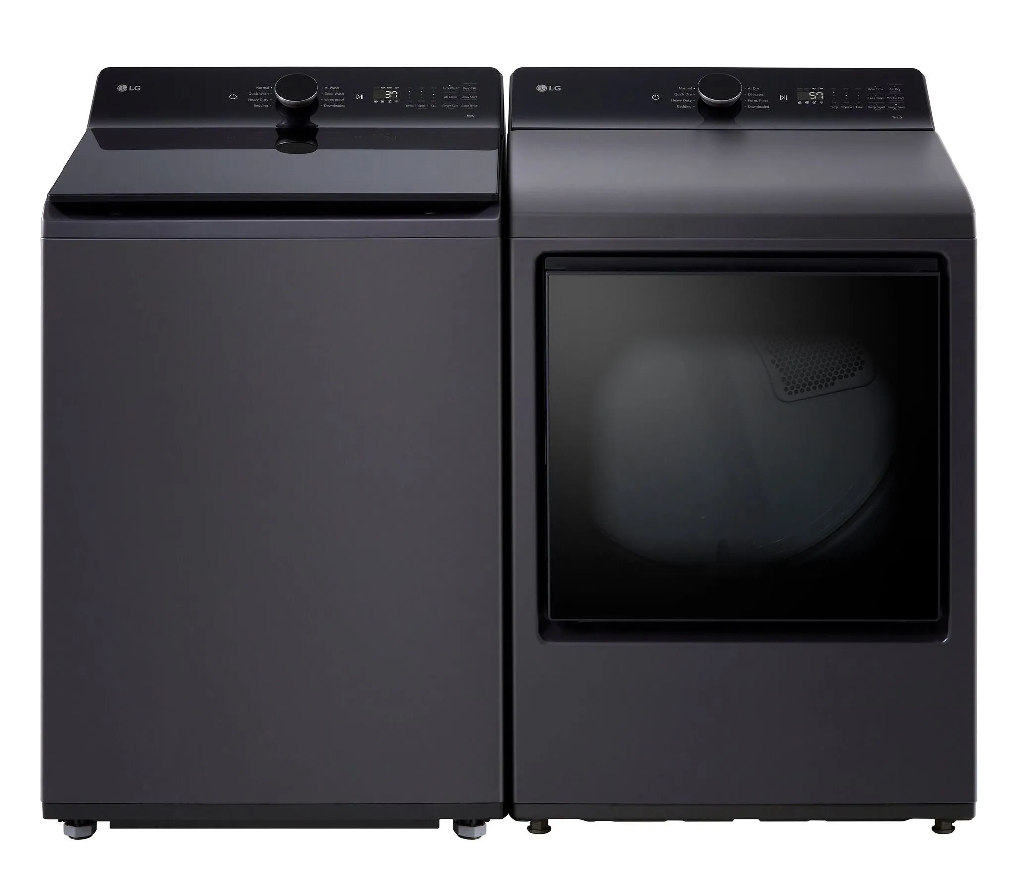 LG Matte Black Top Load Washer with 4-Way Agitator (6.1 cu. ft.) - WT8405CB