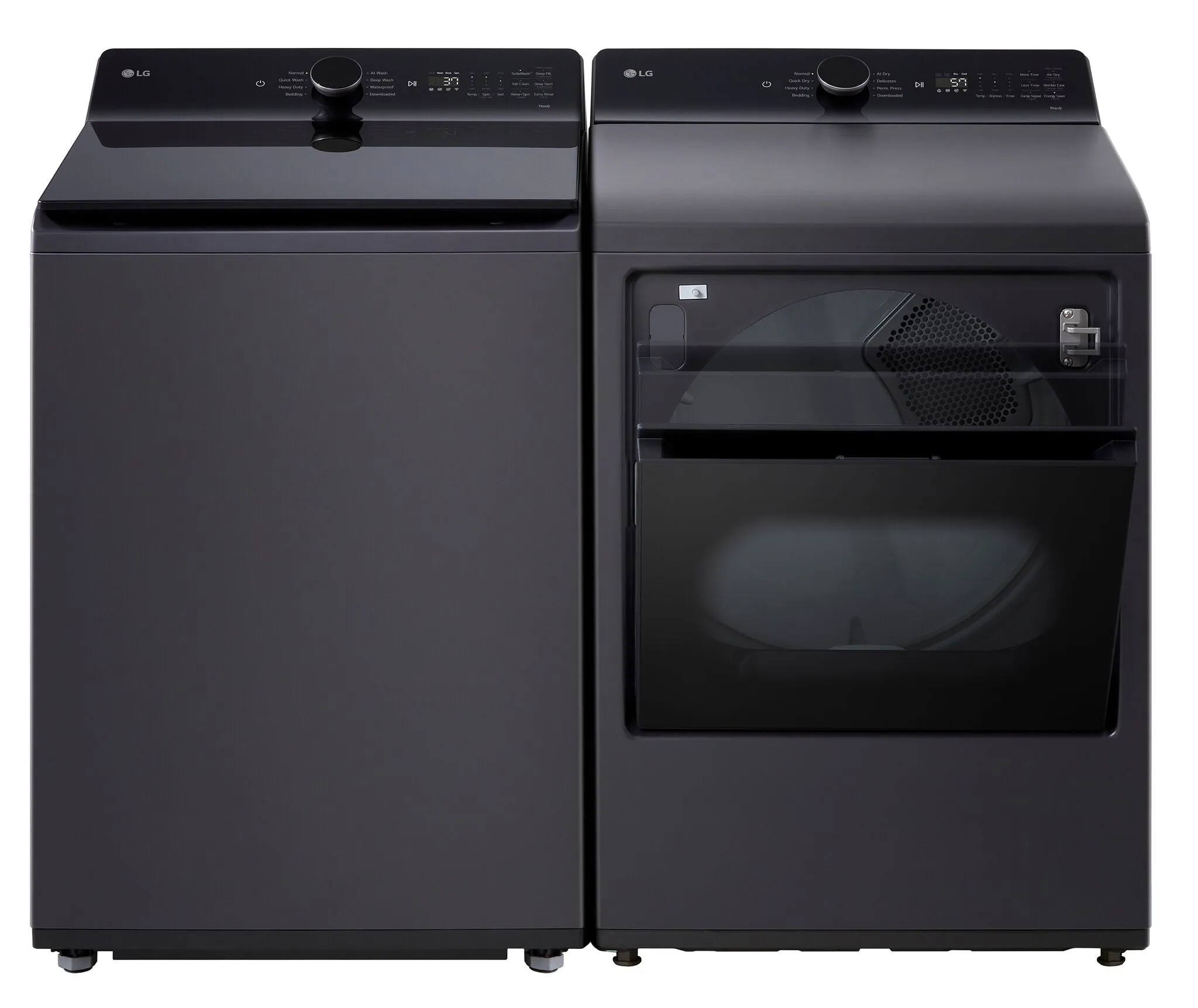LG Matte Black Top Load Washer with 4-Way Agitator (6.1 cu. ft.) - WT8405CB