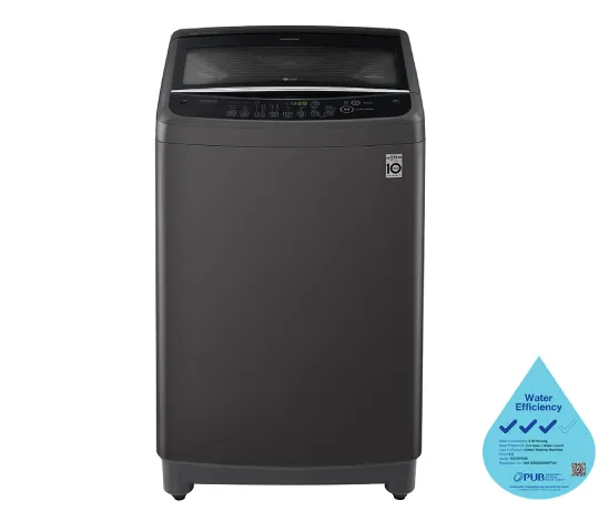LG T2310VSAB 10kg Smart Inverter Top Load Washing Machine in Middle Black
