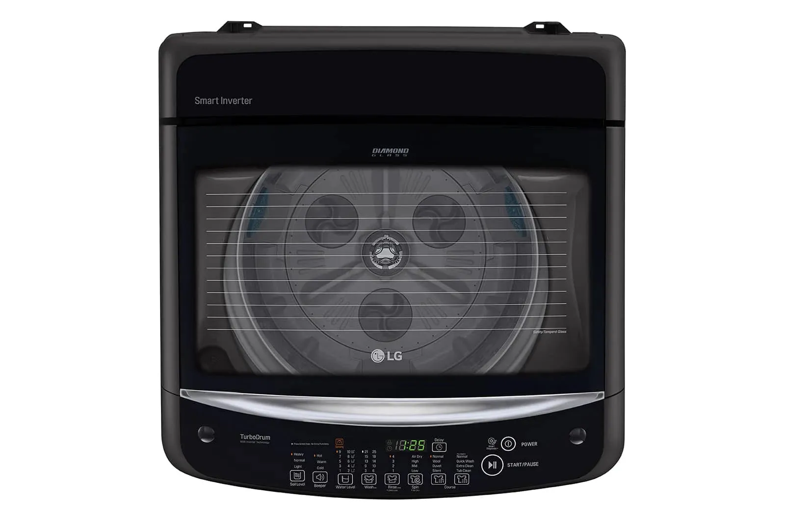 LG T2310VSAB 10kg Smart Inverter Top Load Washing Machine in Middle Black