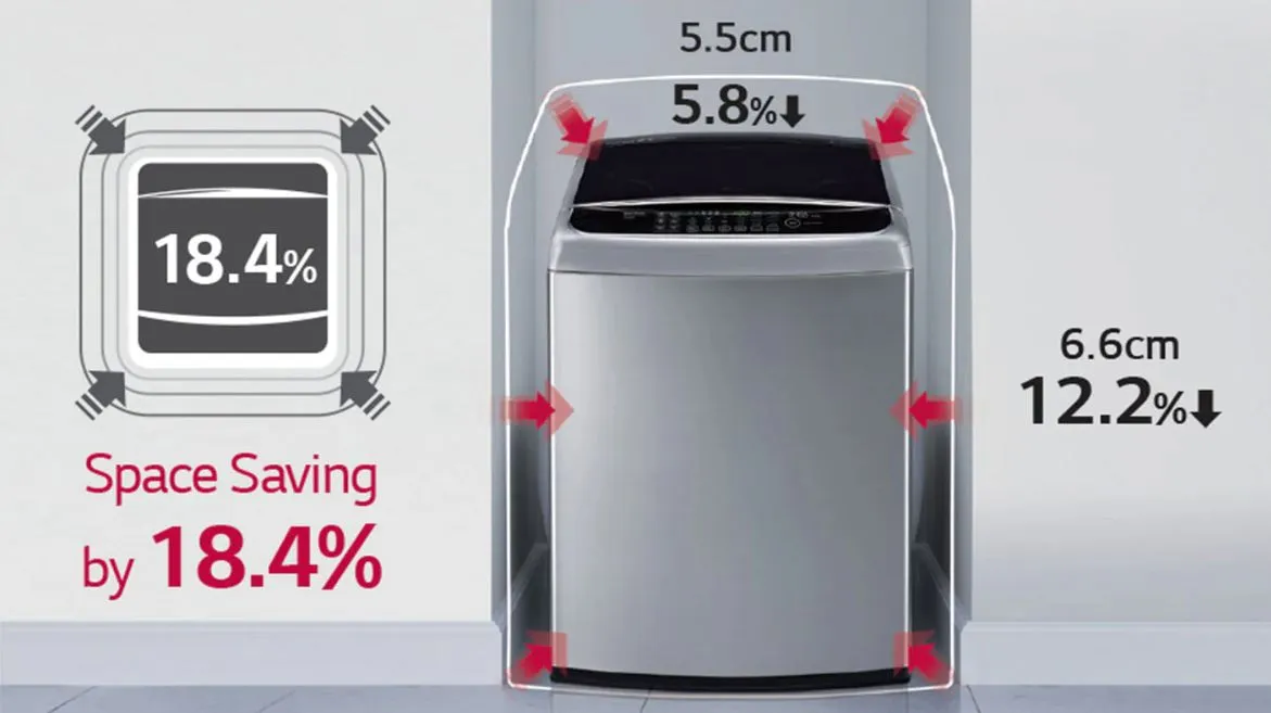 LG TH2111SSAB 11kg, TurboWash3D Top Load Washing Machine