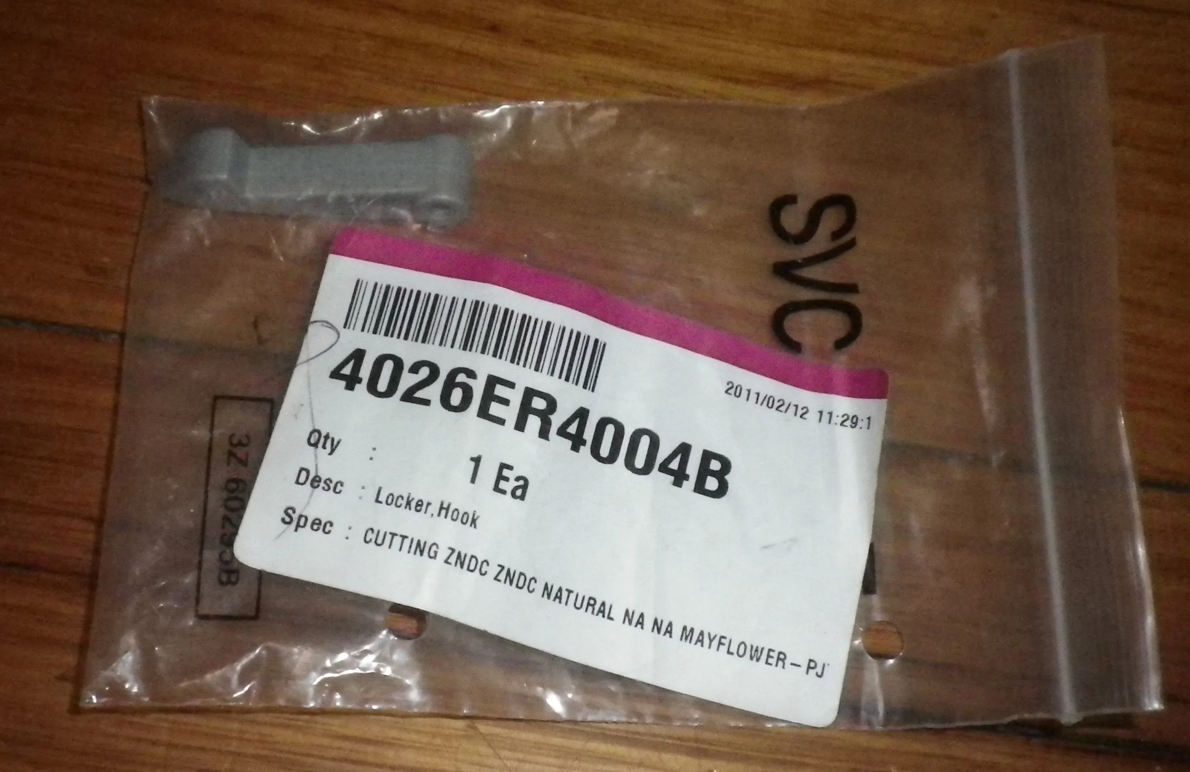 LG WD-1019BD, WD14030RD Front Loader Door Latch Hook - Part # 4026ER4004B