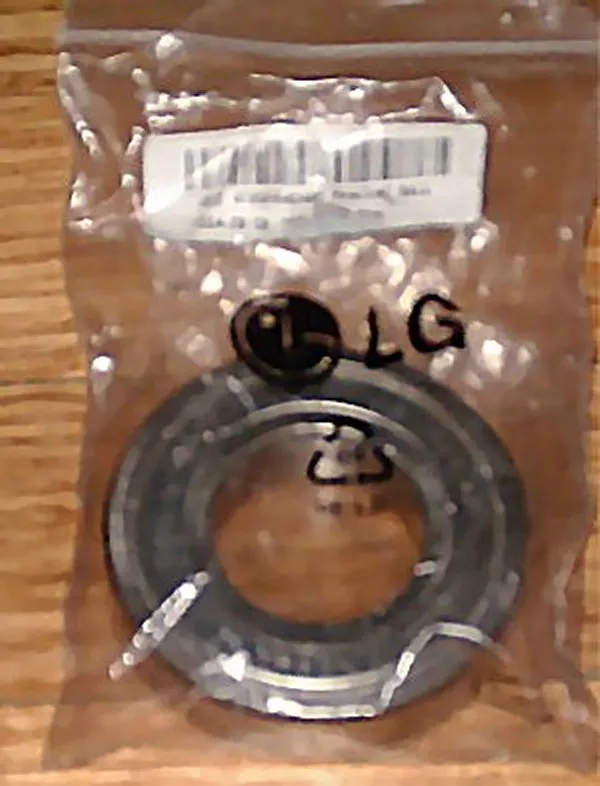 LG WD-1021W F/L Inner Drum Bearing - Part # 4280FR4048A, 6207Z