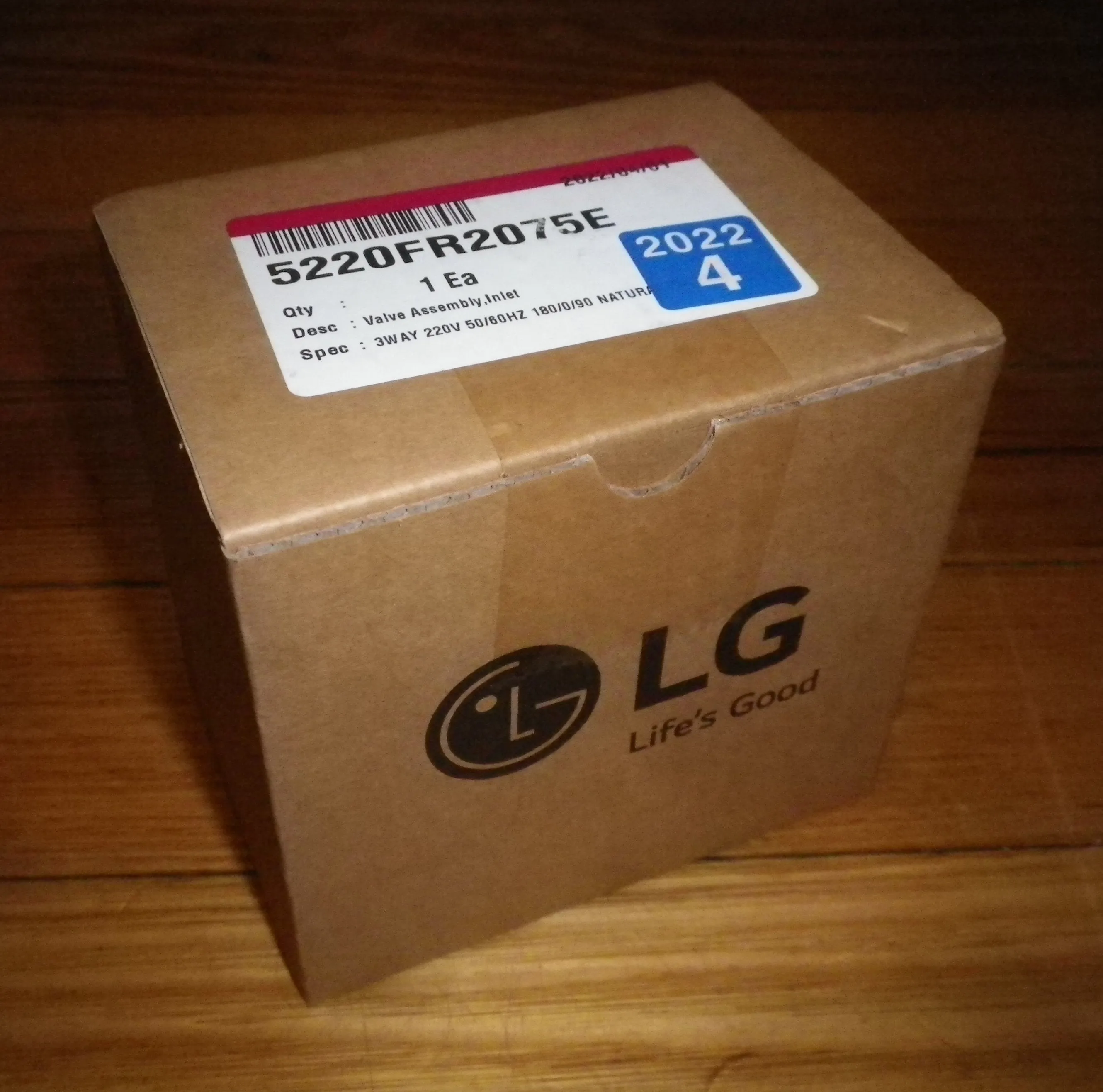 LG WD14060SD6 Triple Outlet 10mm Straight Inlet Valve - Part # 5220FR2075E