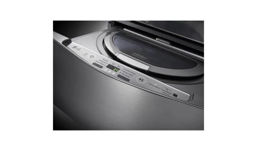 Lg WD200CV 1.0 Cu. Ft. Lg Sidekick&#8482; Pedestal Washer, Lg Twinwash&#8482; Compatible