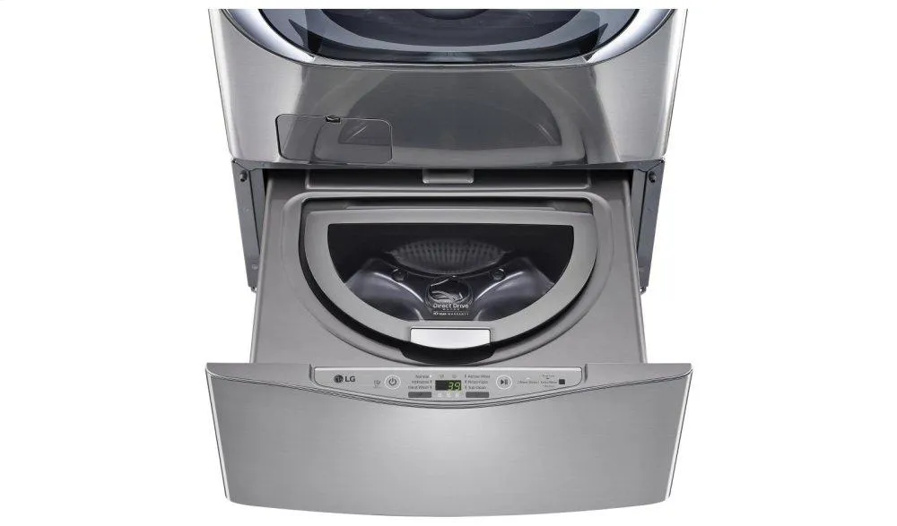 Lg WD200CV 1.0 Cu. Ft. Lg Sidekick&#8482; Pedestal Washer, Lg Twinwash&#8482; Compatible