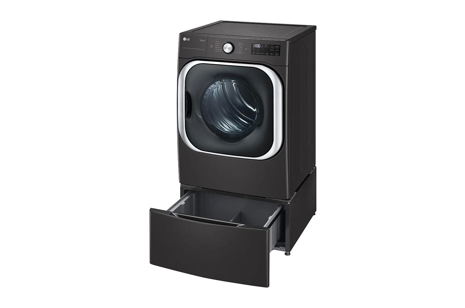 Lg WDP5B Laundry Pedestal - Black Steel