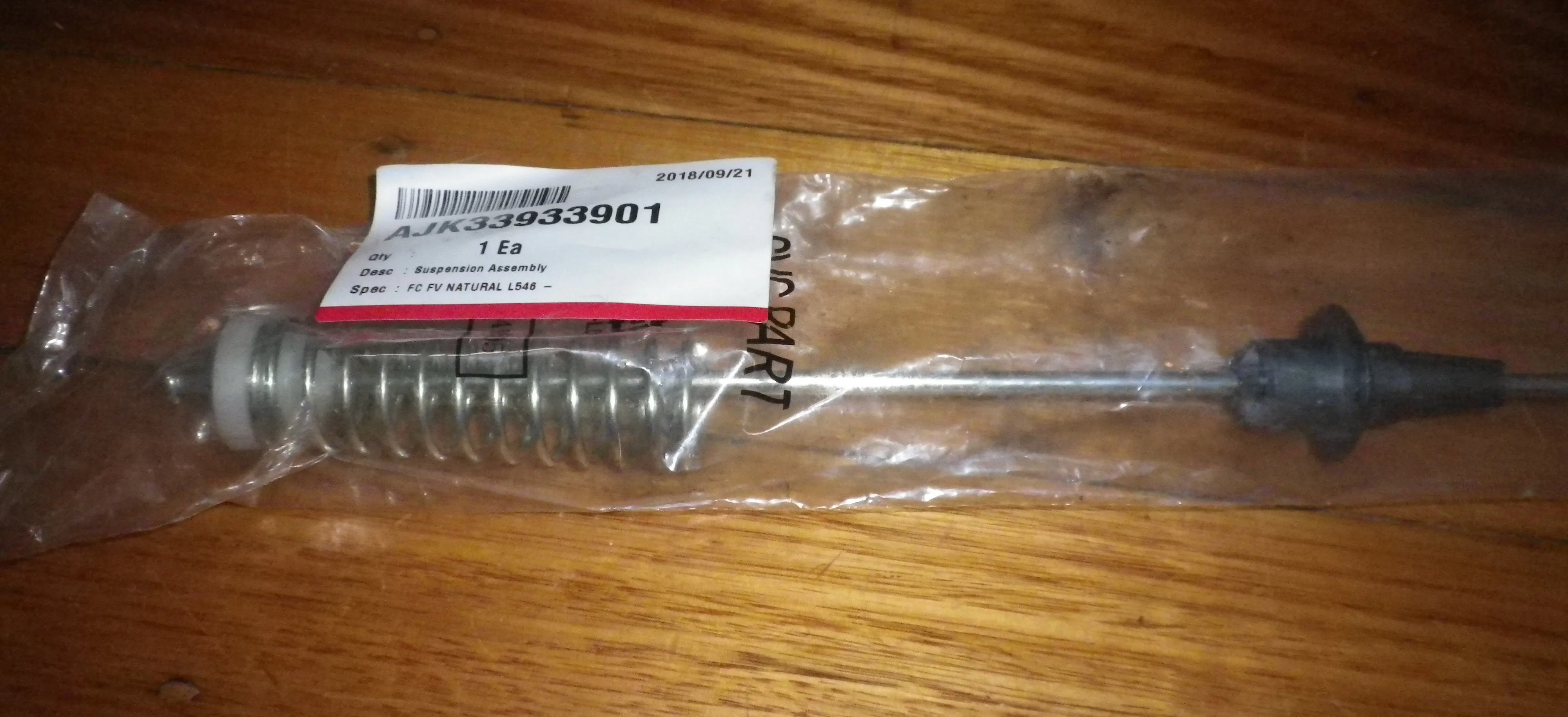 LG WF-T556 Front Suspension Rod with White Cup - Part # AJK33933901